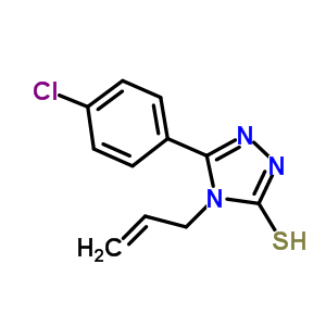 4-烯丙基-5-(4-氯苯基)-4H-1,2,4-噻唑-3-硫醇结构式_91092-12-5结构式