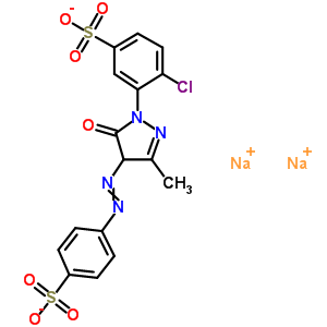 1-(2-Chloro-5-sulfophenyl)-3-methyl-4-(4-sulfophenyl)azo-2-pyrazolin-5-one disodium salt Structure,91101-24-5Structure