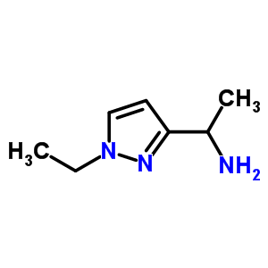 1-(1-Ethyl-1h-pyrazol-3-yl)ethanamine Structure,911788-34-6Structure