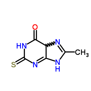 1,2,3,9-Tetrahydro-8-methyl-2-thioxo-6h-purin-6-one Structure,91184-09-7Structure