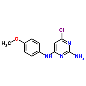 6-氯-N4-(4-甲氧基苯基)-2,4-嘧啶二胺结构式_91241-38-2结构式