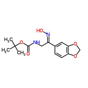 (2-Benzo[1,3]dioxol-5-yl-2-hydroxyimino-ethyl)-carbamic acid tert-butyl ester Structure,912762-64-2Structure