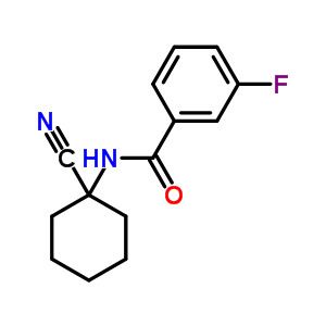 N-(1-cyano-cyclohexyl)-3-fluoro-benzamide Structure,912770-84-4Structure