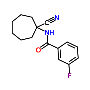 N-(1-cyano-cycloheptyl)-3-fluoro-benzamide Structure,912770-87-7Structure