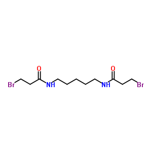 3-溴-N-[5-(3-溴丙酰基氨基)戊基]丙酰胺结构式_91354-64-2结构式