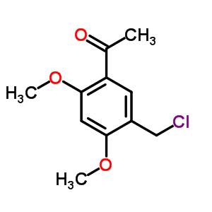 1-(5-氯甲基-2,4-二甲氧基苯基)-乙酮结构式_91427-44-0结构式