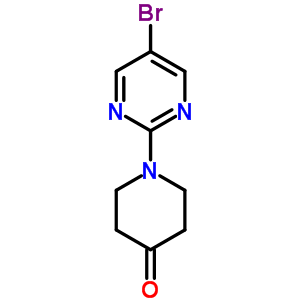 1-(5-溴-2-嘧啶)-4-哌啶酮结构式_914347-64-1结构式