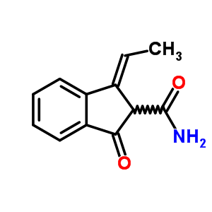 (3E)-3-ethylidene-1-oxo-indene-2-carboxamide Structure,91569-09-4Structure