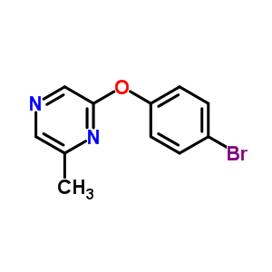 2-(4-Bromophenoxy)-6-methylpyrazine Structure,915707-62-9Structure