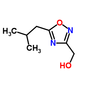 (5-异丁基-1,2,4-氧杂二唑-3-基)甲醇结构式_915920-18-2结构式