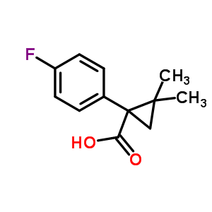 1-(4-Fluorophenyl)-2,2-dimethylcyclopropanecarboxylic acid Structure,915921-31-2Structure