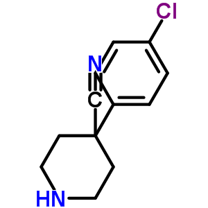 4-(4-Chlorophenyl)piperidine-4-carbonitrile Structure,91721-16-3Structure