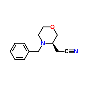 (R)-4-苄基-3-氰基甲基吗啉结构式_917572-29-3结构式
