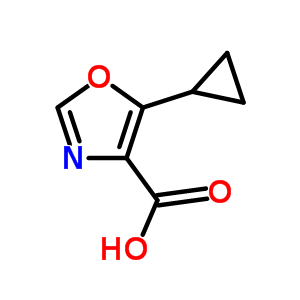 5-Cyclopropyloxazole-4-carboxylic acid Structure,917828-31-0Structure