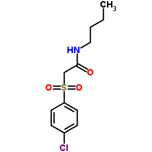 N-butyl-2-(4-chlorophenyl)sulfonyl-acetamide Structure,91803-04-2Structure