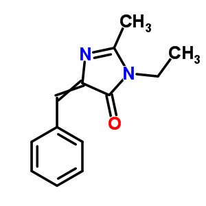 4H-imidazol-4-one,3-ethyl-3,5-dihydro-2-methyl-5-(phenylmethylene)- Structure,91806-28-9Structure