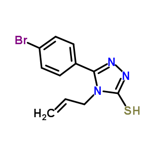 4-烯丙基-5-(4-溴苯基)-4H-1,2,4-噻唑-3-硫醇结构式_91813-57-9结构式