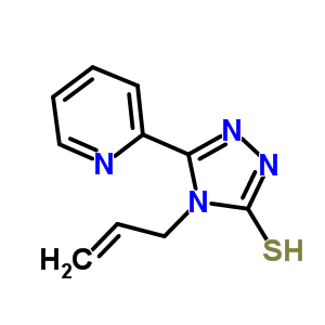 4-烯丙基-5-吡啶-2-基-4H-1,2,4-噻唑-3-硫醇结构式_91813-63-7结构式