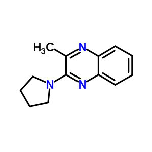 3-Methyl-2-pyrrolidin-1-yl-quinoxaline Structure,91959-07-8Structure