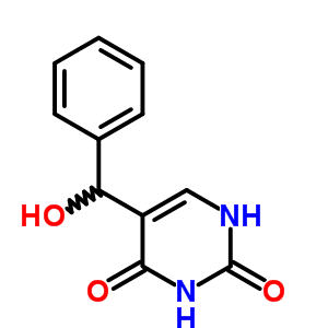 5-(Hydroxy-phenyl-methyl)-1h-pyrimidine-2,4-dione Structure,92016-66-5Structure