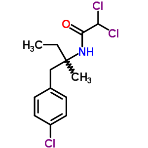 Acetamide,2,2-dichloro-n-[1-[(4-chlorophenyl)methyl]-1-methylpropyl]- Structure,92017-78-2Structure