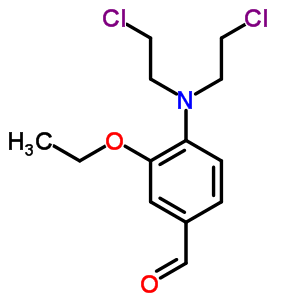 4-[双(2-氯乙基)氨基]-3-乙氧基-苯甲醛结构式_92019-72-2结构式