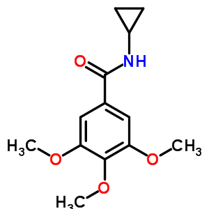 Benzamide,n-cyclopropyl-3,4,5-trimethoxy- Structure,92042-04-1Structure