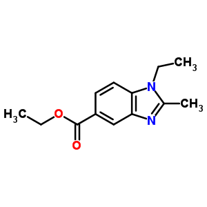 1-Ethyl-2-methyl-1h-benzoimidazole-5-carboxylic acid ethyl ester Structure,92108-02-6Structure