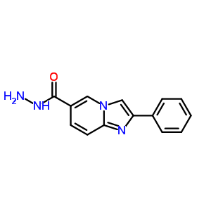 2-苯基-咪唑并[1,2-a]吡啶-6-羧酸肼结构式_92150-06-6结构式