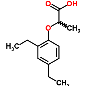 2-(2,4-Diethylphenoxy)propanoic acid Structure,92156-89-3Structure