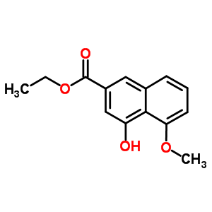 4-Hydroxy-5-methoxy-2-naphthalenecarboxylic acid ethyl ester Structure,92191-07-6Structure