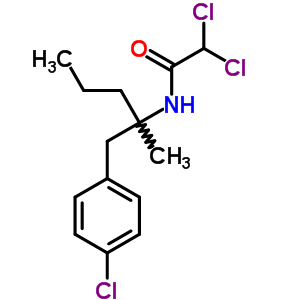 2,2-二氯-n-[1-(4-氯苯基)-2-甲基-2-戊基]乙酰胺结构式_92302-43-7结构式