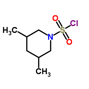 3,5-Dimethylpiperidine-1-sulfonyl chloride Structure,923249-49-4Structure