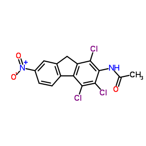 N-(1,3,4-trichloro-7-nitro-9h-fluoren-2-yl)acetamide Structure,92424-43-6Structure