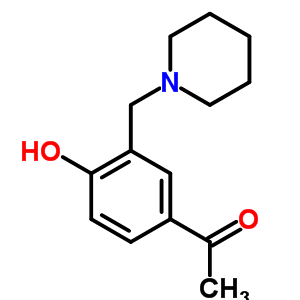 1-(4-羟基-3-哌啶-1-甲基苯基)-乙酮结构式_92500-17-9结构式