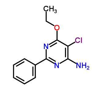 5-Chloro-6-ethoxy-2-phenyl-pyrimidin-4-amine Structure,92577-10-1Structure