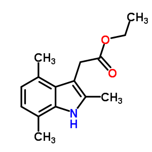 Ethyl 2-(2,4,7-trimethyl-1h-indol-3-yl)acetate Structure,92652-15-8Structure