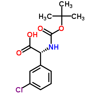 (R)-tert-butoxycarbonylamino-(3-chloro-phenyl)-acetic acid Structure,926641-28-3Structure