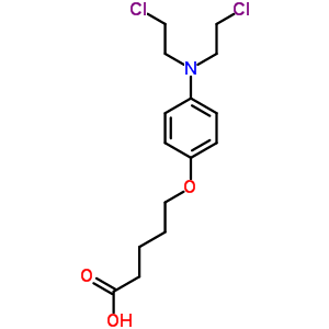 5-(P-(双(2-氯乙基)氨基)苯氧基)戊酸结构式_92700-02-2结构式