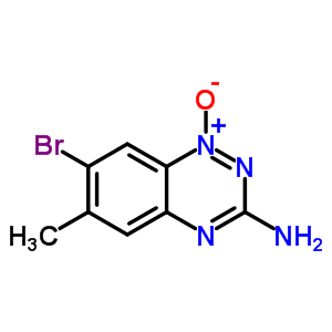 3-氨基-7-溴-6-甲基苯并[e][1,2,4]三嗪1-氧化物结构式_929194-27-4结构式