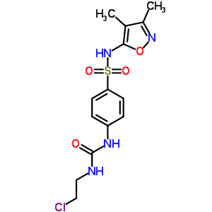 Benzenesulfonamide,4-[[[(2-chloroethyl)amino]carbonyl]amino]-n-(3,4-dimethyl-5-isoxazolyl)- Structure,93126-97-7Structure