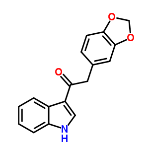 Ethanone,2-(1,3-benzodioxol-5-yl)-1-(1h-indol-3-yl)- Structure,93325-40-7Structure