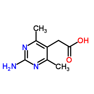 (2-氨基-4,6-二甲基-嘧啶-5-基)-乙酸结构式_933687-60-6结构式