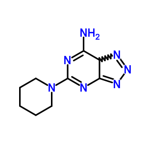 3H-1,2,3-triazolo[4,5-d]pyrimidin-7-amine,5-(1-piperidinyl)- Structure,93606-27-0Structure