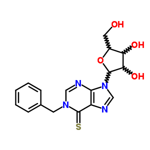 (9CI)-1-(苯基甲基)-6-硫代-肌苷结构式_93650-60-3结构式