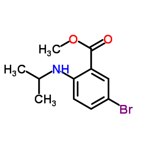 Methyl 5-bromo-2-(isopropylamino)benzoate Structure,937694-12-7Structure