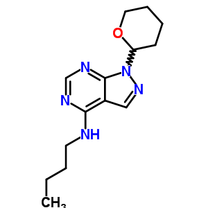 1H-pyrazolo[3,4-d]pyrimidin-4-amine,n-butyl-1-(tetrahydro-2h-pyran-2-yl)- Structure,93895-93-3Structure