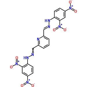 2,6-吡啶二羧醛,2,6-二-2-(2,4-二硝基苯基)肼酮结构式_94211-38-8结构式