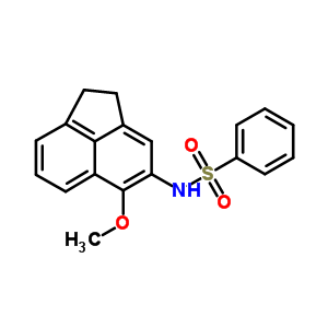 Benzenesulfonamide,n-(1,2-dihydro-5-methoxy-4-acenaphthylenyl)- Structure,94257-08-6Structure