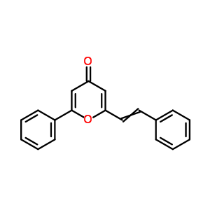 4H-pyran-4-one,2-phenyl-6-(2-phenylethenyl)- Structure,94307-51-4Structure